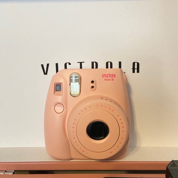 Peach Polaroid Cameras Pink Polaroid Camera!